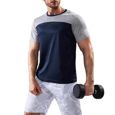 China Anti-Wrinkle OEM Gym T-shirt Men Cotton Service Running Shirt Men Gym Shorts Sheath Top Sleeve Bodybuilding Dry-Fit Custom T-Shirt shorts for sale