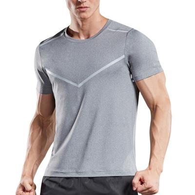 China QUICK DRY High Quality Seamless Shoulder Fitness Shorts Popular Sleeve T Shirt For Men for sale