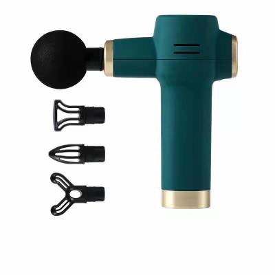 China 2 Groups Percussion Gun Sports Massager Gun Therapy Lithium Battery Mini Massage Gun Massager for sale