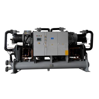 China 700 Kw Industrial Water Cooled Screw Chiller With 2 Compressor System For Poultry / Food Mixing for sale