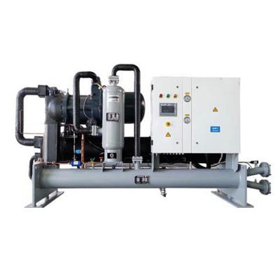 China 40hp industrial water cooled screw type water cooling chiller for pharmaceutical glycol chemical for sale