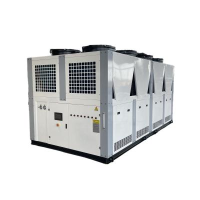 China 100HP 250 Kw 300 Kw Air Cold Water System Chiller Machine Air Cooled Screw Water Chiller Manufacturer for sale