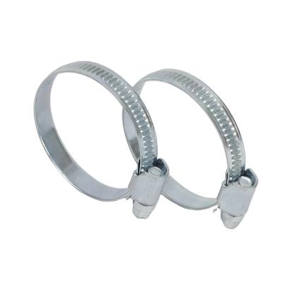 China Iron Promotion Heavy Duty German Type Worm Gear Fire Full Iron Hose Clamp for sale