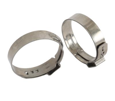 China Stainless steel Direct Wholesale China Factory High Quality Single Ear Hose Clamp For Automotive for sale