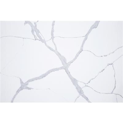 China Wholesale Price Modern Chinese White Artificial Quartz Supplier Stone Slabs For Kitchen Countertops for sale