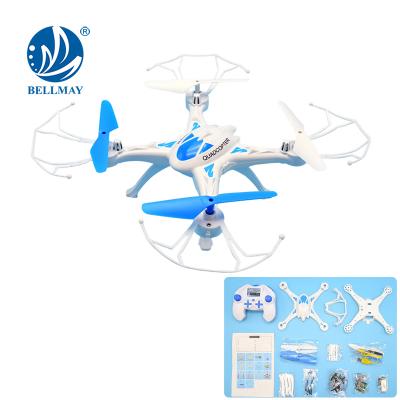 China DIY RC Drone For STEM Training Course Bemay Toy Self-assemble DIY Drone Kit 2.4GHz RC Quadcopter On STEM Education Hot Sale In Korea for sale