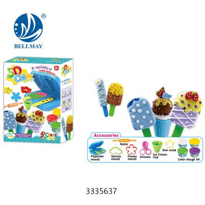 China Bemay Colorful Clay Toy 2019 New Arrivals Toy Ice Cream Colored Clay Toy Small Happy Meal Toys For Sand for sale