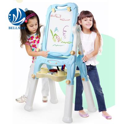 China Bemay Toy Developing Toy Easel Kid DIY Toy Color Fill Drawing Table Set Magnetic Placed with Double Side for sale