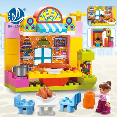 China Construction Toy Bemay Toy 81 PCS Delicious Happy Toy Epp Building Block Set Meal Toys For Kids 2-6 Years Old for sale