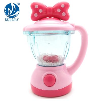 China Kitchen Pretend Play Set Bemay Toy Wholesale Plastic Fruit Juice Machine Electric Mixer Kitchen Pretend Play Set Toy With Light for sale