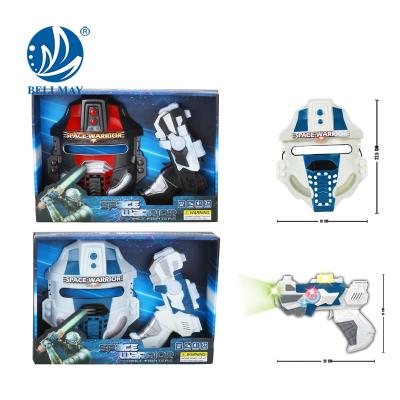 China Weapon Toys Launch Bemay Toy Made In China Kid Toy Gun With Mask Space Weapon for sale