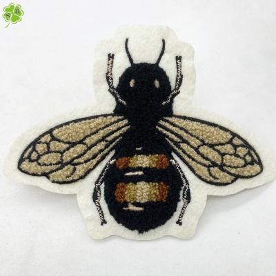 China no minimum custom 3D Chenille patches iron on patches sew on custom badges Logo Hat Relief Patches for sale