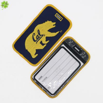 China Eco-firendly embroidered polar bear luggage tags, providing professional customized services for sale