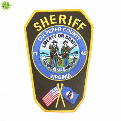 China 75% Virginia Sheriff Embroidered Culpeper County Patch Embroidery Badge Handmade Custom Patch for sale