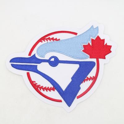 China Handmade Custom High Quality Baseball Team Embroidered Logo, Toronto Blue Jays Embroidered Badges for sale