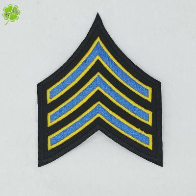 China Handmade Custom Embroidered Us Military Patches 75% Embroidered Military Rank Patches Garment Patches for sale