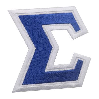 China Handmade Custom Embroidery Letter Patches, Self Adhesive Patches for sale