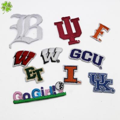 China Various viable types of letter embroidery patches can be directly ironed on, and OEM customization is accepted. for sale