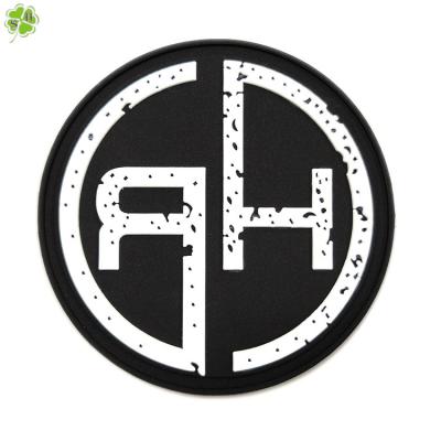 China Custom Soft PVC 3D Rubber Patches PVC 3D Embossed Patch For Clothing And Hat for sale