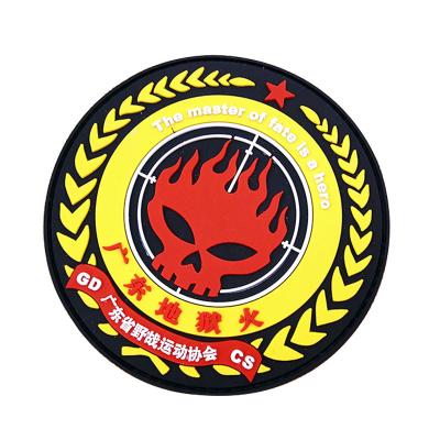 China 3D Customized 3D Rubber Logo Label PVC Embossed Embossed Rubber Patch Armed Forces for sale