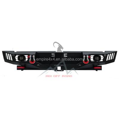 China With 4 Tow Hooks And D-Rings 2015 Steel Ford Ranger T6 T7 T8 Off Road B10 Style Rear Bumper LED Lights Heavy Duty for sale