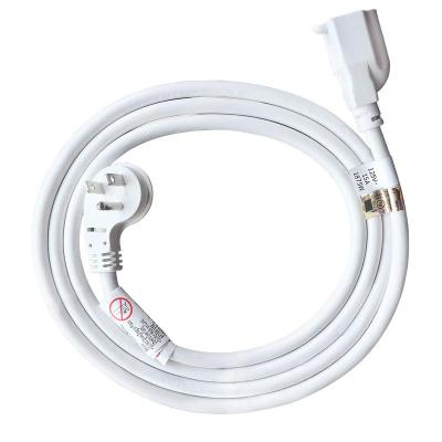 China Home Appliance Hot Sale 6 Feet 1875W 15A Low Profile Extension Cord 14 A.W.G. mains flat extension cord for sale