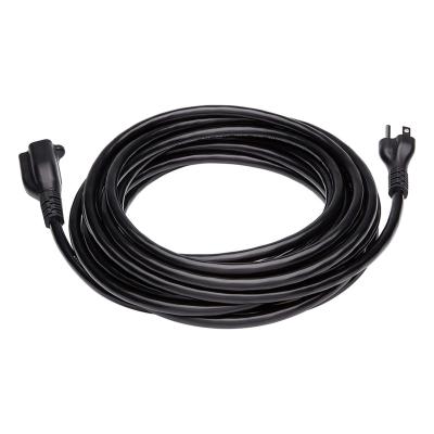 China Home Appliance 25 Ft Long Outdoor Extension Cord Waterproof Deep Black Flexible Wires Operate Extension Cord For Indoor And Outdoor Use for sale