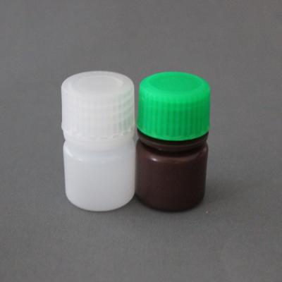 China PE 8ml brown chemical leak-resistant plastic reagent bottle with wide mouth for sale