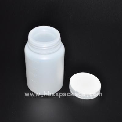 China The may promotion 100cc medical plastic round bottle for capsule in blue color for sale