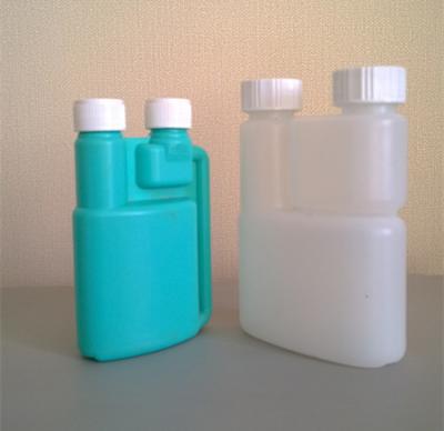 China 100ml to 1000ml HDPE Plastic Fuel Additive Dispensing Twin Neck Bottle for sale