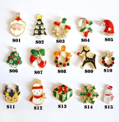 China Easy Apply Shiny New Arrival Christmas Design Alloy Jewelry For Nail Art Decoration for sale