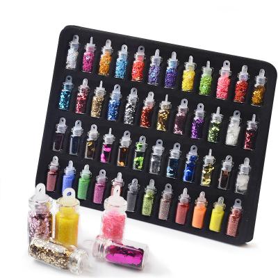 China Easy Apply Nail Art Glitter Powder Symphony Nail Decoration Sequin for sale