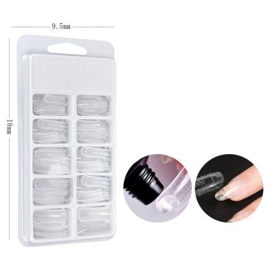 China Meaterial False Nail Tips 100PCS/box Eco-friendly Nail Extension Glue Pattern For DIY Nail Art for sale