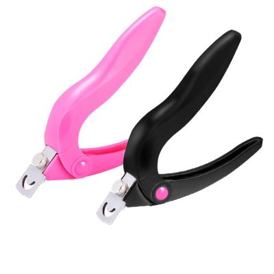 China Durable Nail Tools Plastic U Scissors French Nail Clippers for sale