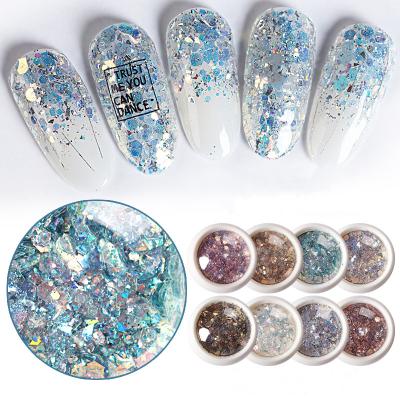 China Easy Apply 2020 New Arrival Nail Shiny Glitter Nail Acrylic Powder for sale