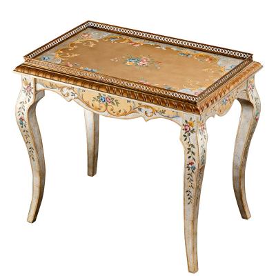 China Custom size and color design unique desk for living room 18 inch wide home furniture for living room special noble hand work espresso coffee table for sale