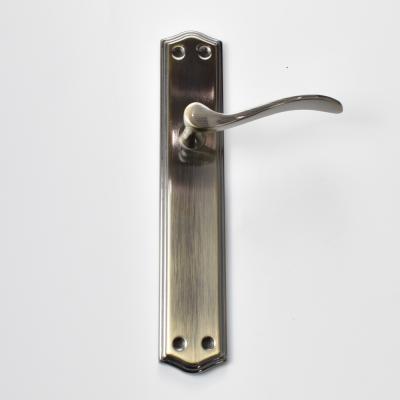 China Zinc Plate Apartment Gold Color Door Handle Mortise Lock Handle Zinc Door Handle for sale