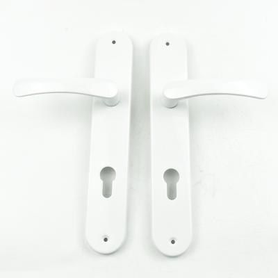 China High Quality Zinc Alloy Door Handle With White Lock Door Handles Door Hardware Factory for sale