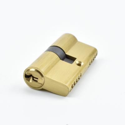 China Apartment High Security Cheap Price Door Lock Brass Cylinder Lock With Brass Keys for sale