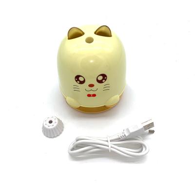 China Best Price Cute Plastic Cat USB Fancy Pencil Sharpener Student Electric Pencil Sharpener For Kids for sale