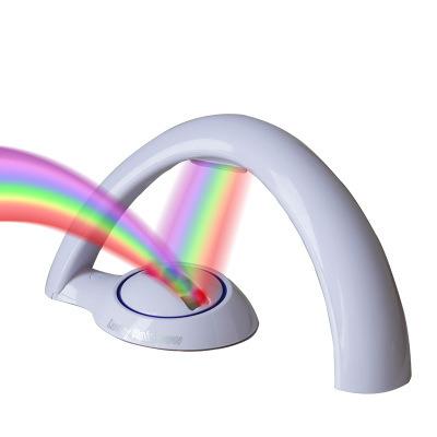 China Eco-friendly Rainbow Lamp Romantic LED Projection Night Light For Kids Gift for sale