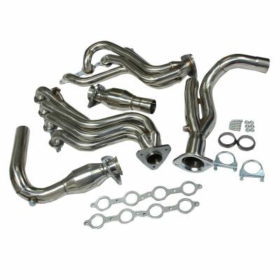 China T-304 Stainless Steel Full Performance Long Tube Exhaust Headers Y Pipe For Chevy / GMC Truck V8 for sale