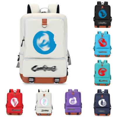 China Fashion cartoon casual 3 pcs set laptop bag school book smoke accessories tobacco travel shoulder bag smoking backpack for sale