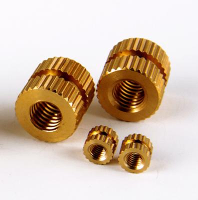 China Health Care M2 M2.5 M3 M4 M5 M6 M8 M10 Heat Stake Threaded Inserts Ultrasonic Brass Inserts For Plastic for sale