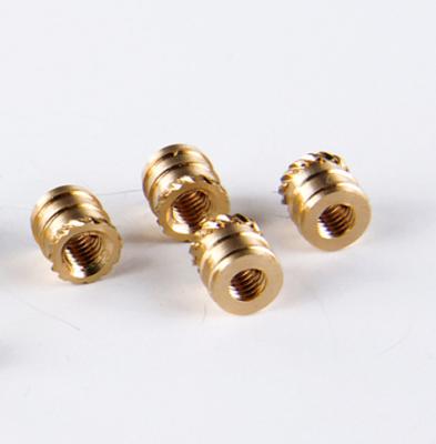 China Stainless Steel Aluminum Brass Ultrasonic Heat Staking Knurled Threaded Inserts for sale