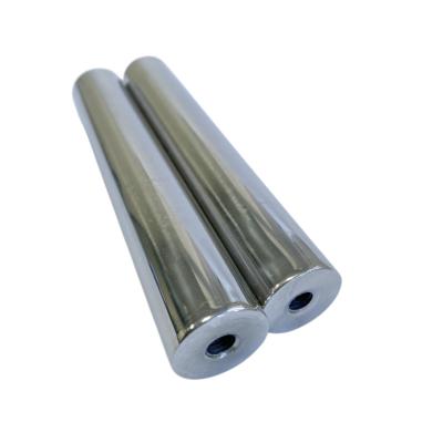 China Industrial Magnet 10000Gauss Stainless Steel Wrapped Neodymium Rod Magnets D25*180mm Separating Ferrous Material In Packaging Factory for sale