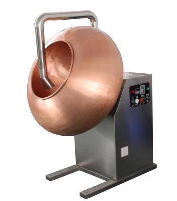 China Garment Shops China Easy Operate Peanut Nuts Sugar Chocolate Copper Pan Enrobing Machine for sale