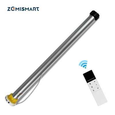 China Zemismart Easy Rechargeable Roller Blind Motor For 38mm Electric Tube Shades Motorized To Shade RF Remote Control for sale