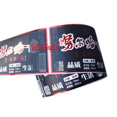 China Custom Logo Waterproof Label Vinyl Self Adhesive Sticker Roll Printing Adhesive Label Sticker Product Design Roll for sale