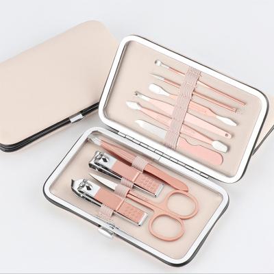 China Daily Nail Care Tools Custom 10 Pcs Stainless Steel Manicure Pedicure Set Nail Tools All In One Multifunctional Care Set for sale